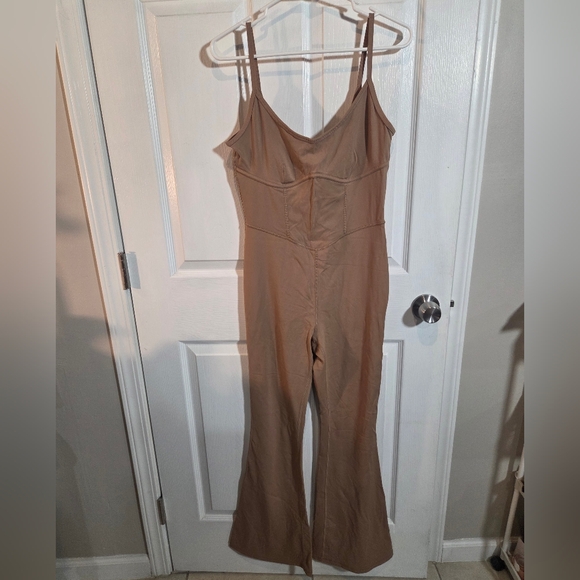 JoyLab Flare Long Bodysuit Slim Fit Light Brown - Picture 3 of 8